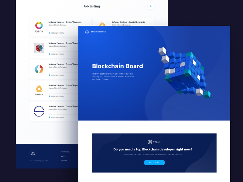 Blockchain Board Website